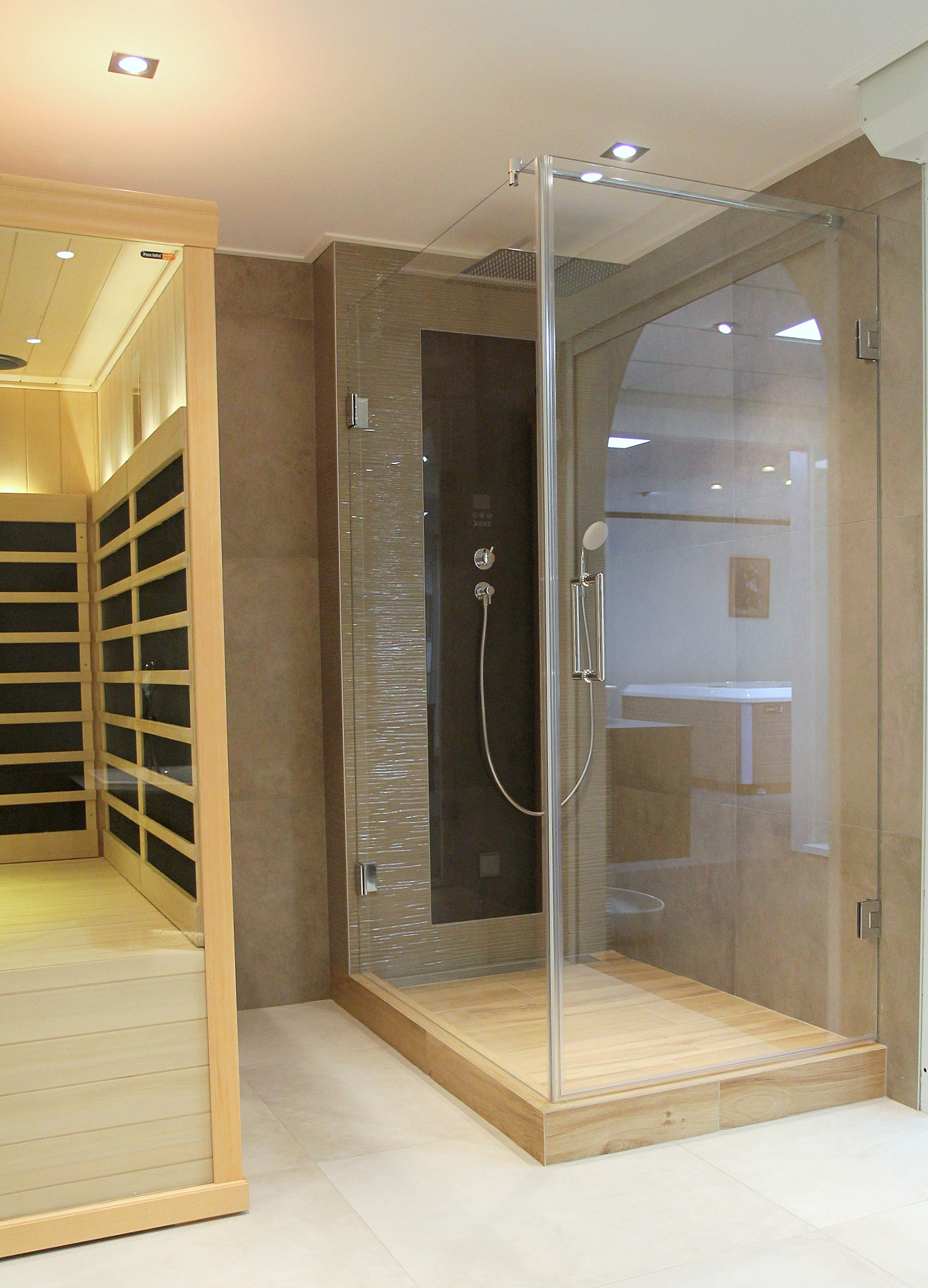 Upfall shower