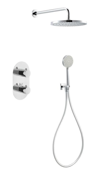 conterna round inbouw regendouche set